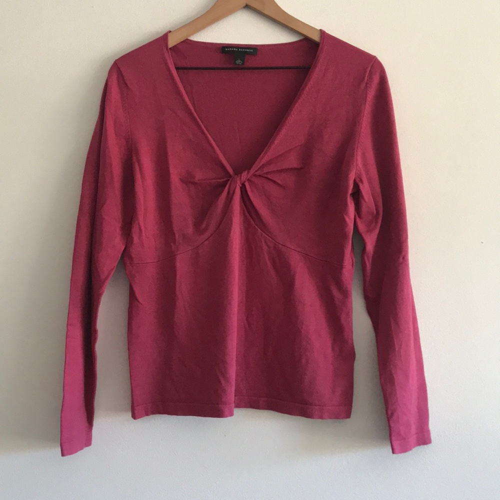 NWOT Banana Republic V Neck Sweater Size L